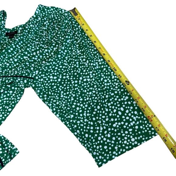 J Jill Wearever Collection Top Green Polkadot 2XL XXL Relaxed Comfortable Boxy - Picture 7 of 8